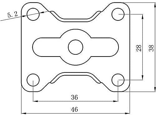 Lumecube Plate Cutters Roda universal de 1 polegada de borracha de borracha 15 polegada de mesa de café com freio
