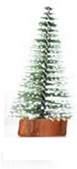 Deflab árvore de Natal de Natal Mini agulhas de cedro Decorações de madeira da família, para crianças decorações de Natal
