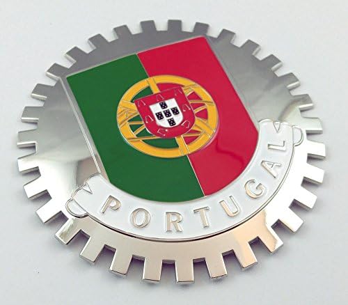 Crachá de grade de Portugal para churrasqueira de carro Mount Portuguse Flag
