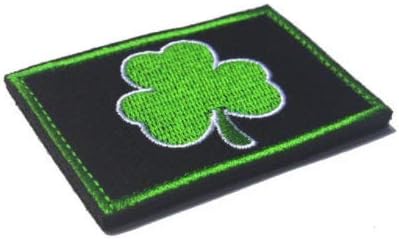 Lucky Shamrock Clover Irlanda Irlanda St. Patrick Militar Patch Fabric Bordges Batches Patch adesivos táticos para