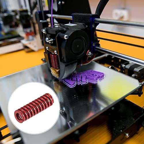 UXCELL 3D PRIMANTE mola de mola, 8mm od 25mm de estampagem em espiral de comprimento Molduras de molde de compactação para a parte elétrica da impressora 3D, vermelho