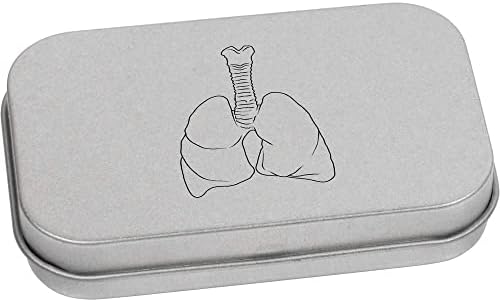 Azeeda 'Lungs' Metal Articled Stationery Tin/Storage Box
