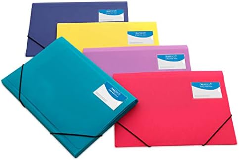 SPLESCO 0720 Folio Wallet - A4+ elástica e 3 -FLAP Folio - cores variadas