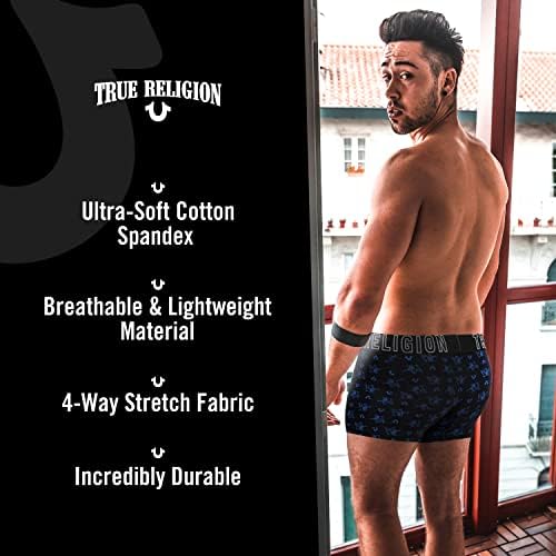 True Religion Mens Boxer Briefs-Trunks Underwear para Men Pack, 6-Pack