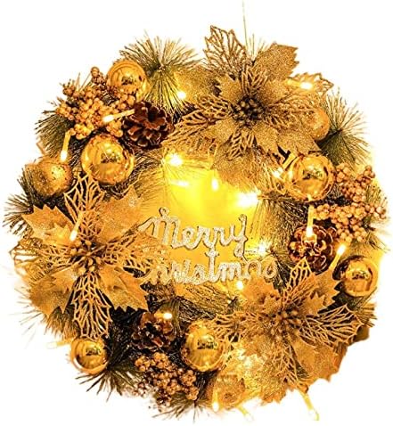 Farzi Christmas Wreath Bell Pingente de Natal pendurado ornamento de vime Wreath Port