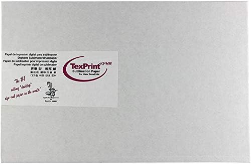 Texprint XP HR SUBLIMATION DOURME DE TRANSFERÊNCIA 11 X 17 - pacote de 55 folhas