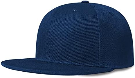 Tijeyi Snapback Hats for Men Flat Bill Mens Snapback Hat Hip Hop Style Blank Color Solid Cor Tamanho ajustável