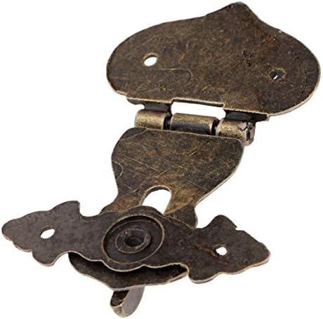 Porta Hasp trava 1pc 63x47mm Metal Lock de metal hastes decorativos gancho jóias de madeira cadeado de jóias com parafusos hardware de móveis vintage