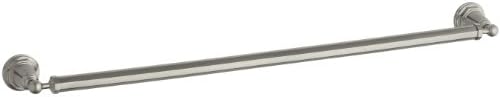 Kohler K-13110-BN Pinstripe de 30 polegadas Toalha de banheiro-barra, níquel escovado vibrante