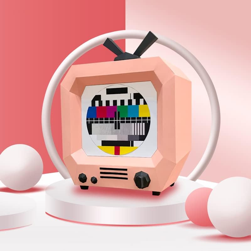MUMUYILIN Pink TV Series Modelo de papel máscara para figurino Cosplay de festas, BOW Poly 3D Papercraft Art Origami, DIY Craft Gift feita à mão feita à mão