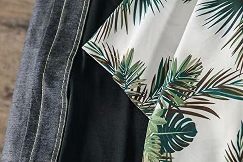 2023 Novos camisas florais havaianas masculinas Button Button Down Down Holiday Tropical Beach Shirts com tops de poliéster de bolso