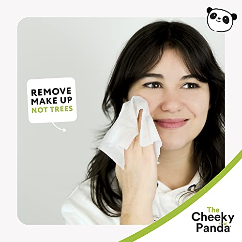 Os lenços de rosto atrevidos do panda | Limpos de removedor de maquiagem biodegradáveis ​​perfumados de coco | Pacote de 25 lenços úmidos