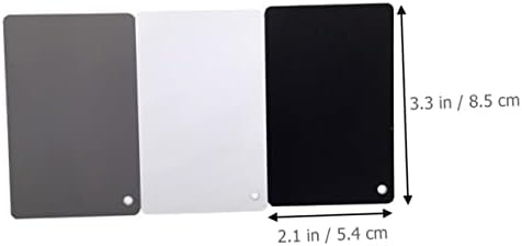 Solustre 4 PCs Card de balanço branco Correção de cor digital Ferramenta de correção fotografia Catch Cards