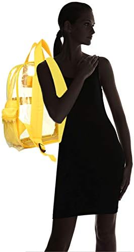 Dalix Clear Backpack Backs Plástico liso
