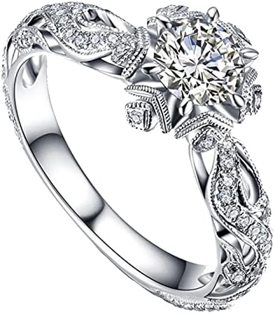 2023 Novos acessórios para presentes de joalheria anel de noivado anel de casamento oco anéis beijando
