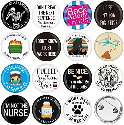 30 peças enfermeiro button enfermeiro redonda de enfermagem brankges de pinos de aniversário botões de apreciação de enfermagem para estudantes para festa de escritório suprimentos enfermeira semana de compasso de roupas para roupas de roupas, 15 desenhos, 1,5 polegada