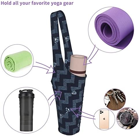 Bolsa de tapete de ioga com stap yoga tate de taças para mulheres titular de ioga com bolsos se encaixa