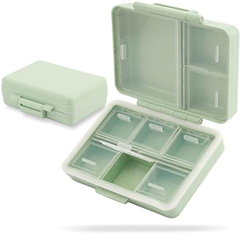 9 Compartamentos Organizador de comprimidos de viagem ， Caixa de comprimidos portátil à prova de umidade para a caixa de comprimidos de viagem 7 dias de medicamento Vitamina Contêiner
