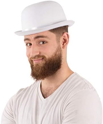 Chapéus de festa engraçados chapéus de derby - 2 pacote - chapéus de bomba preto e branco - chapéus de jogador