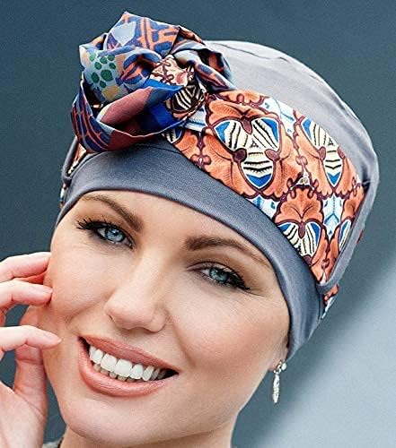 Masumi Chemo Organic Headwear - Yanna Headscarf | Cancer Headwear para mulheres com perda de cabelo | HATS E COBERTURAS ALOPECIA | Turbante | 95% de bambu respirável
