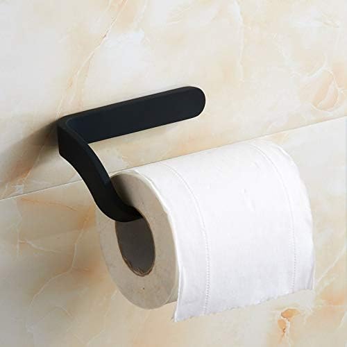 Krivs Papel Higênita Ponto de papel higiênico preto portador de papel higiênico Chrome Roll Papter Acessórios