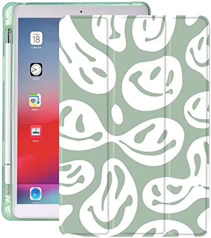 Idocolors Green Pad Case Caixa Facada Fantasma para iPad mini 6 Engraçado Anti-Scratch Scratch Stop à prova