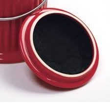 Curâmico de Cerâmica do goleiro de compostagem sem odor - vermelho - vermelho