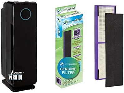 Purificador de ar do filtro HEPA True Germ Guardian, desinfetante de luz UV, elimina os germes, purificador