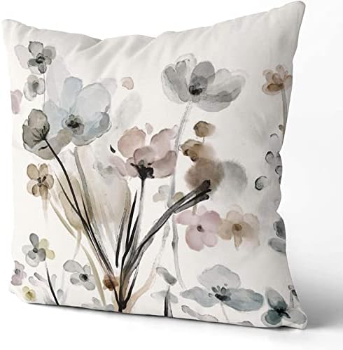 Capas de travesseiro de tinta de Weston - Tampas de travesseiro de arremesso floral para sofá, sofá e