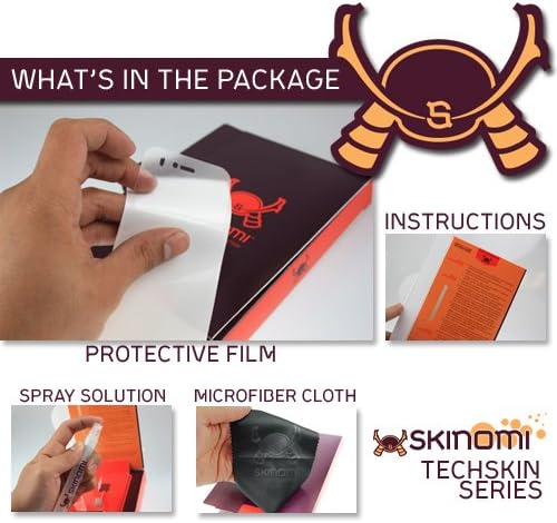 Protetor de tela Skinomi Compatível com LG Optimus Slider Clear Techskin TPU Anti-Bubble HD Film
