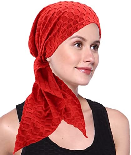 Coolwife Womens Chemo Cancer Turbans Cap precedem a tampa do cabelo com chapéus de lenço do sono