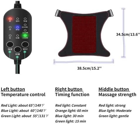 Massageador de perna de calor USB SIImmm para circulação a perna da perna envolve o uso da máquina de massagem dos músculos de massagem Relaxamento Reduza o alívio da dor