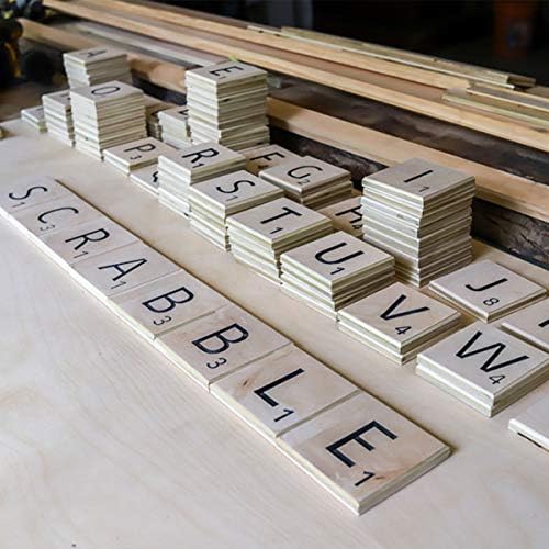 Letra de ladrilho Scrabble estêncils de 6 polegadas - 28 modelos de estêncil de alfabetismo de estilo scrabble