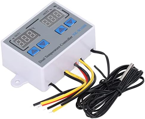 Interruptor de temperatura de 12V NTC 10K Sensor Controlador de umidade Aquecimento de resfriamento Termostato Chave Dual