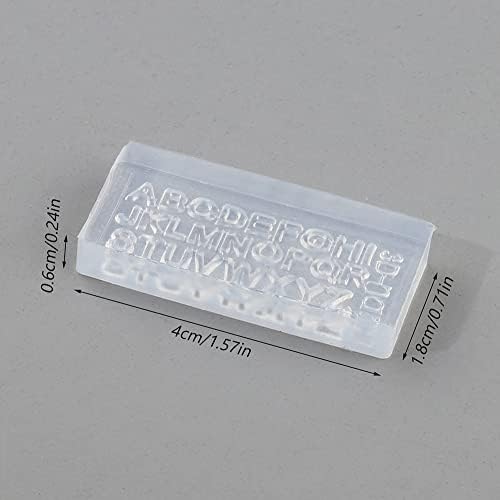 3d letras unhas arte moldes de silicone mini moldes de unhas de alfabetismo a-z letra moldes de resina 26 alfabetos