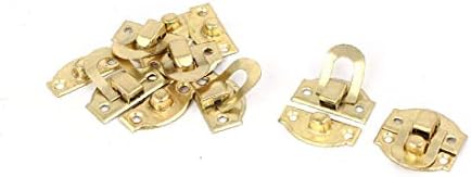 X-Dree Jewelry Box Caso de presente trava Hasp trava de bloqueio de ouro 6pcs (Caja de Regalo Caja de Regalo
