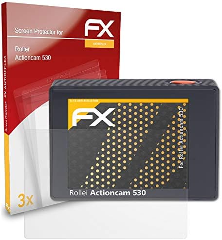 Protetor de tela AtFolix compatível com rollei actioncam 530 tela de proteção de tela, filme de proteção anti-reflexivo e absorvente de choque