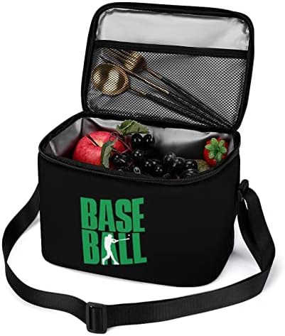 Base Ball Player Isolle Lunch Box Concapsível Reutiliza Saco de Cooler à prova de vazamento com