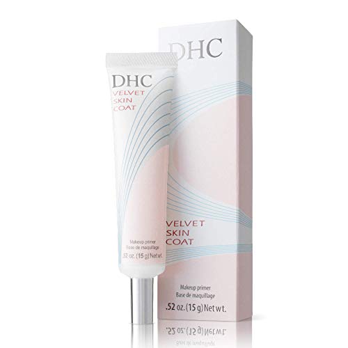 DHC Velvet Skin Coast, Mattifying Makeup Primer, fórmula de gel em pó, minimiza a aparência dos poros, linhas finas e imperfeições, todos os tipos de pele, fragrância e colorante livre, 0,52 oz. Peso líquido