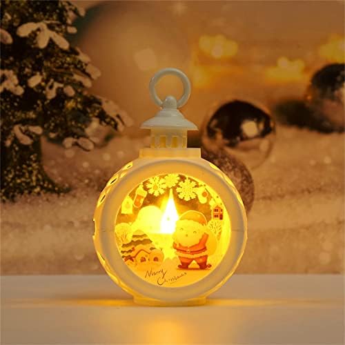 Decorações de Natal de Qingbizhin LED Small Round Light Light New Children Hand Janela Presente Exibir