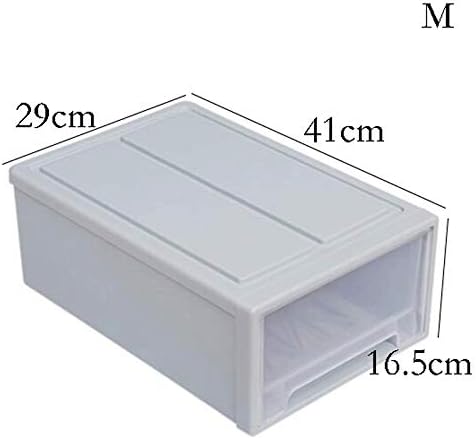 Sacos de armazenamento Goepp para roupas vestir roupas de armazenamento de roupas, tipo de gaveta em camadas, plástico empilhável transparente tampo doméstico, organizar caixa debaixo da cama, caixa de armazenamento empilhável (cor: blu: blu