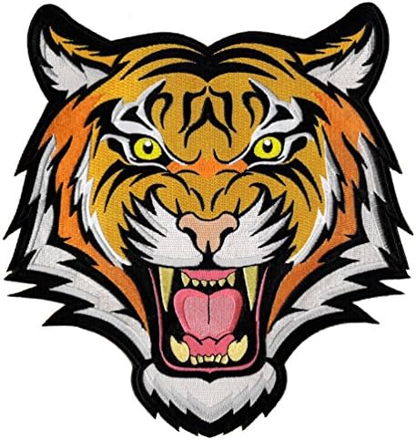 Tiger Patch grande Applique bordado em uma lembrança listrada de Bengala