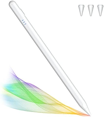 Caneta de caneta para iPad com rejeição de palma, lápis sensível e magnético de inclinação para Apple iPad Pro 11/12,9 polegadas, iPad Air 3rd/4/5/5th Gen, iPad 6/7/8/9th Gen, iPad mini 5/6 de geração