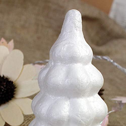 Nolitoy Foam Christmas Tree Cone: 10pcs Bolas de artesanato de poliestireno branco para DIY Artes artesanais Decoração de férias de Natal Ornamentos