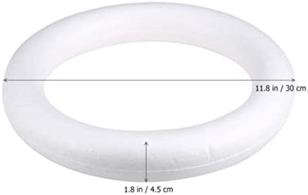 Grinalsa de espuma Formulários redondos: círculo de espuma de poliestireno branco 6pcs cor de arco