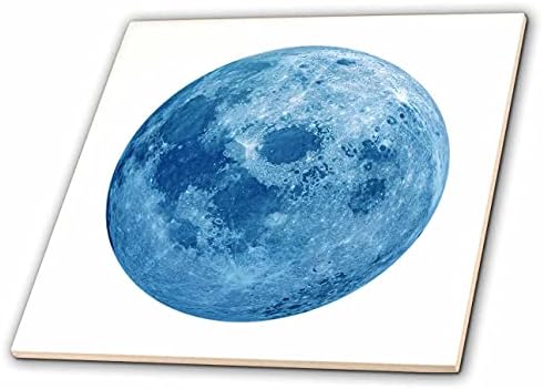 3drose borda do design noturno - texturas coloridas - imagem de lua azul - azulejos