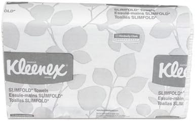 Toalhas de mão Slimfold Kleenex, brancas, 90/pacote, 24 pacotes/caixa, vendidas como 1 caixa