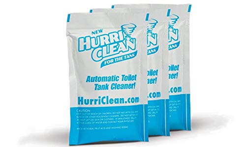 HURRICLEAN-HC-MO48 DELUXE 3-PACO NOVO E Melhor e aprimorado Tanque de vaso sanitário automático sem limpeza