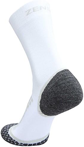 Zensah Grit Running Mini Crew Socks - Merino Wool, Wicking, sem bolhas - meias atléticas para homens e mulheres