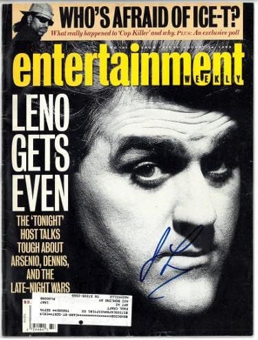 Jay Leno assinou 1992 Revista semanal de Entertainment - CoA - Revistas de TV